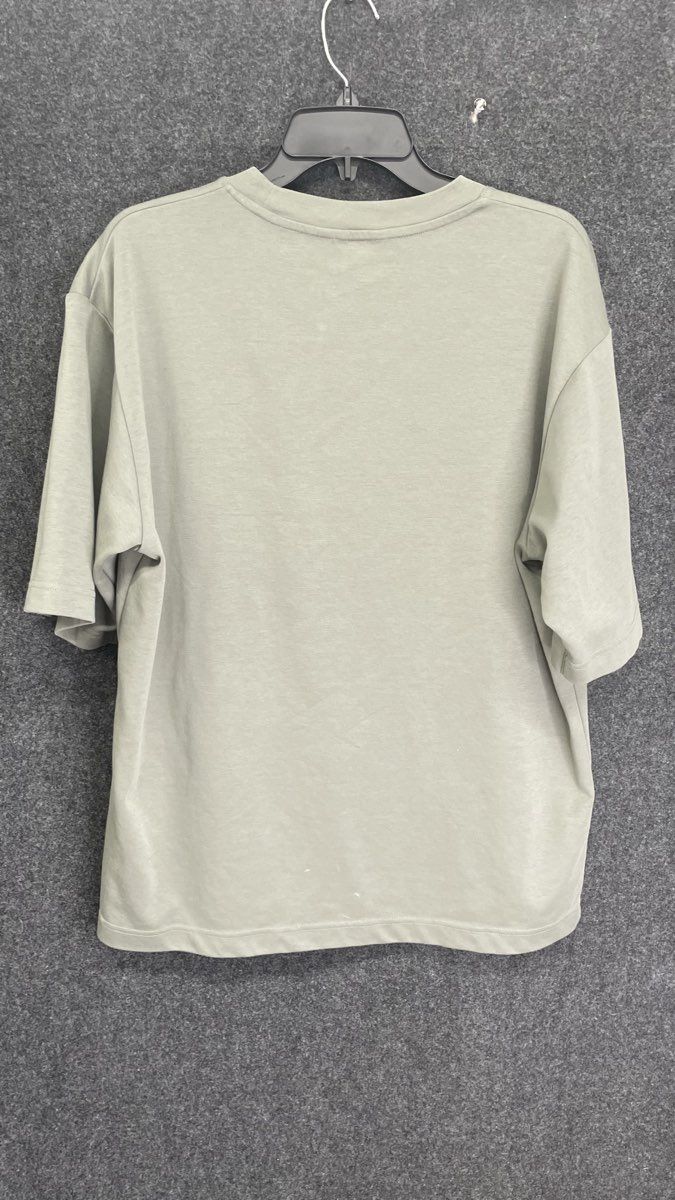 Uniqlo U Men's Sage Green AIRism Cotton Oversized Half Sleeve T-Shirt Size L
