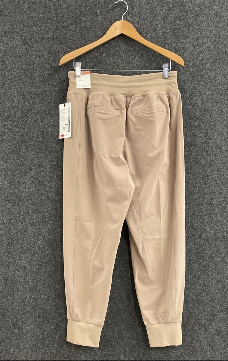 CALIA Women's Tan Journey Jogger Pants Drawstring Stretch Active Sz M NWT