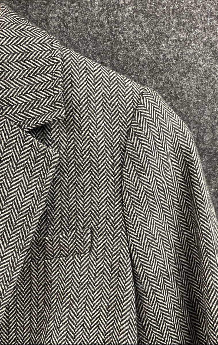 Rebecca Minkhoff Women's Black White Herringbone Wool Blend Blazer NWT Sz L