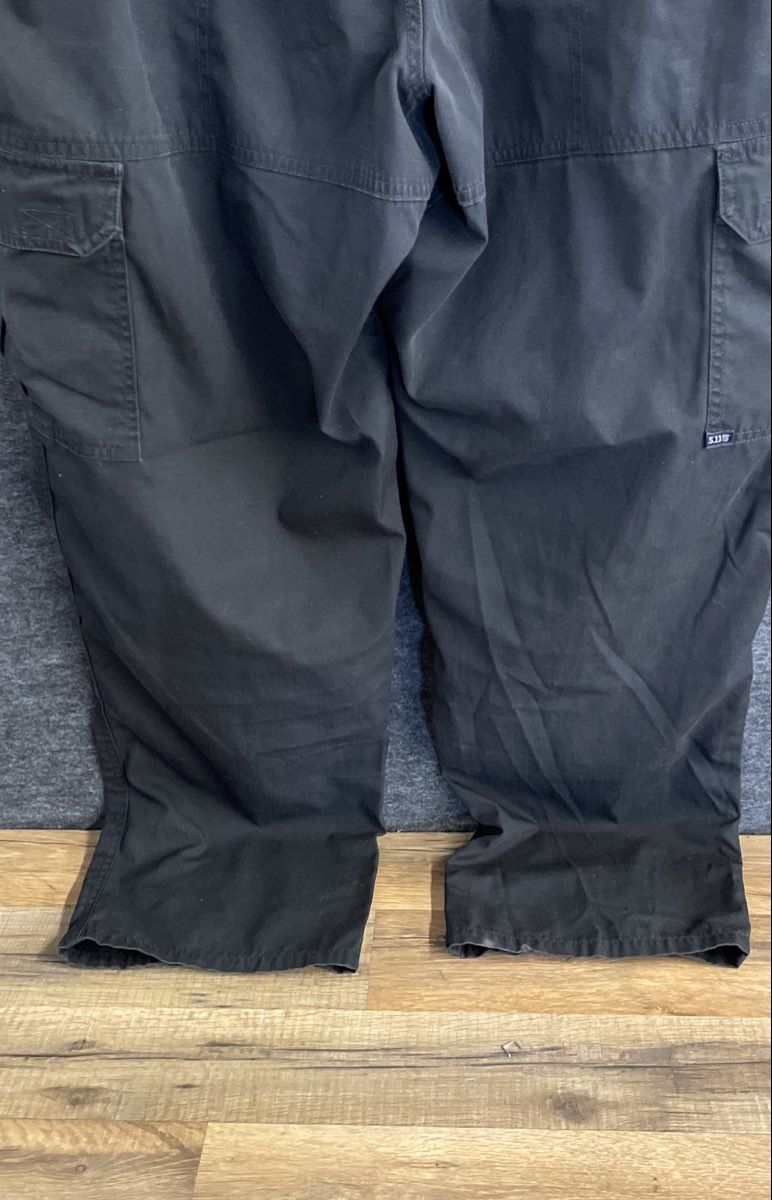 5.11 Tactical Men's Black Cargo Pants Ripstop Utility Work Trousers 36x32