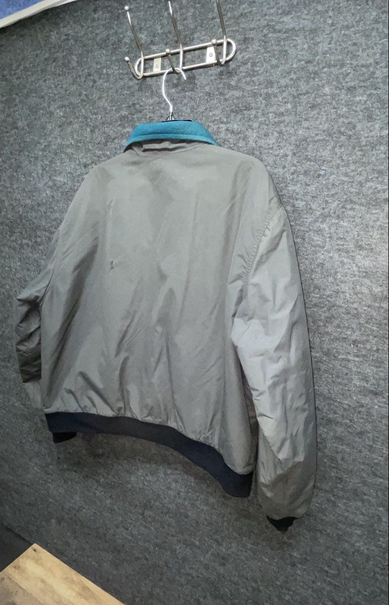 Vintage 90s L.L. Bean Men's Gray Fleece Lined Warm Up Jacket Full Zip XL