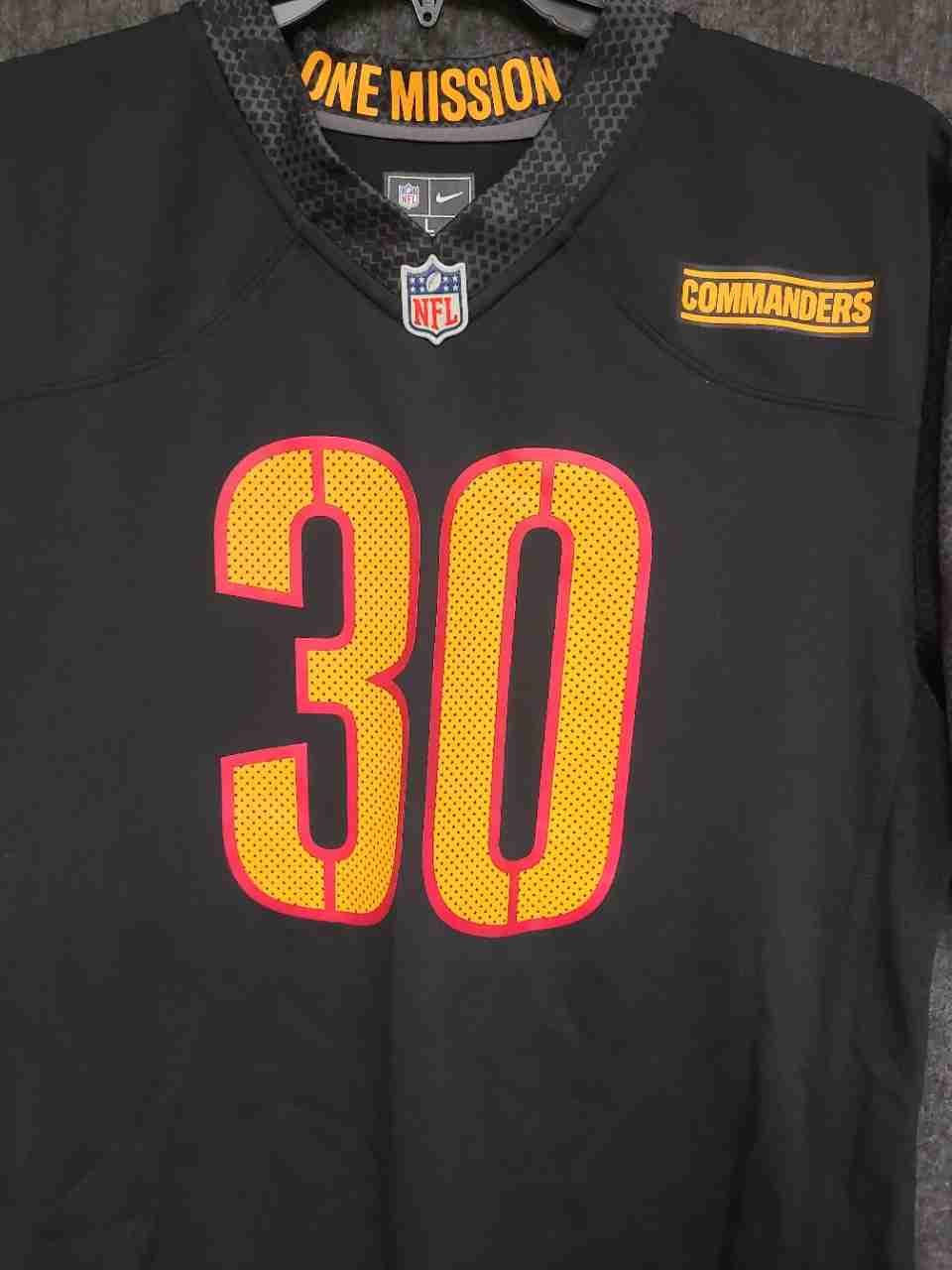 Nike Washington Commanders Austin Ekeler #30 Black Alternate NFL Jersey Sz L