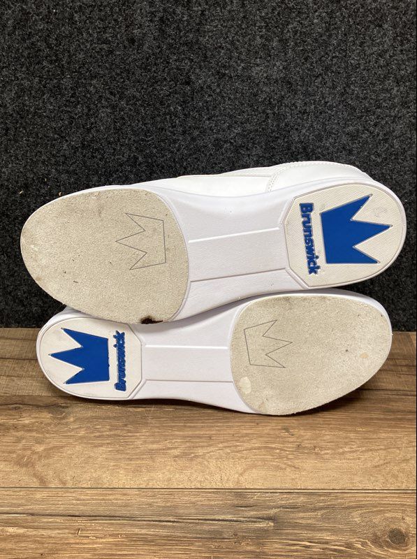 Brunswick Edge White Blue Men's Bowling Shoes Size 10