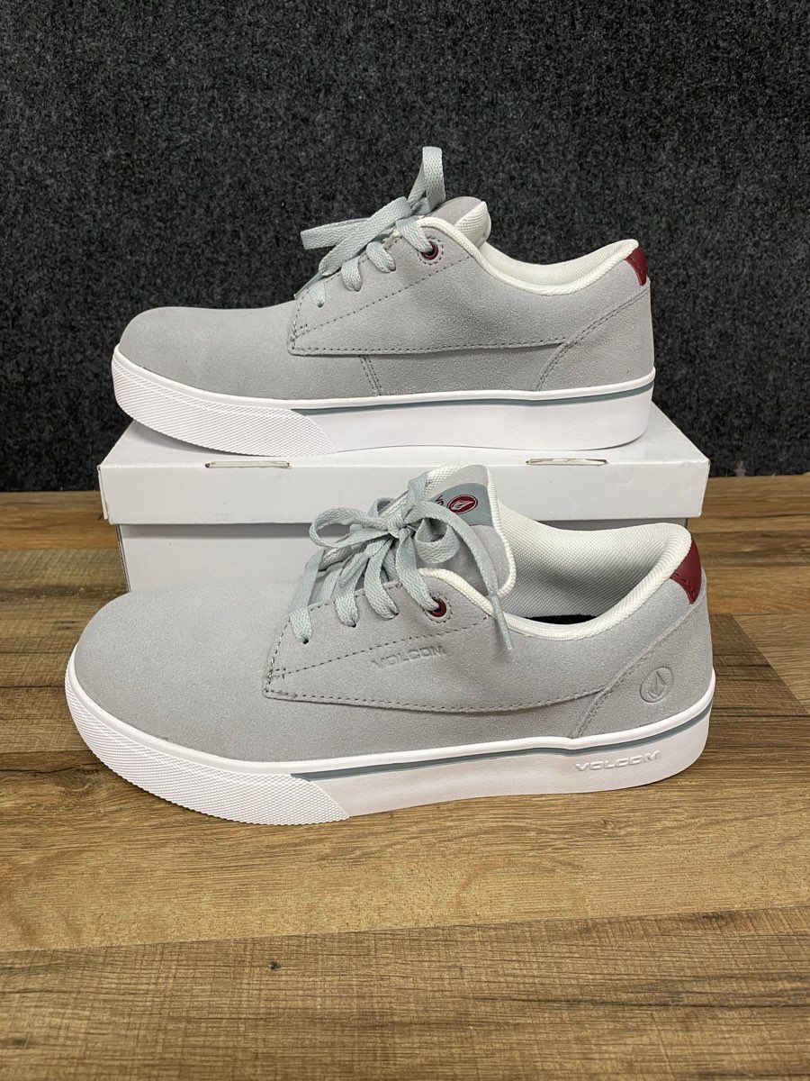 Volcom Workwear Sub-Zero Gray Steel Toe Safety Skate Shoes Size 7.5