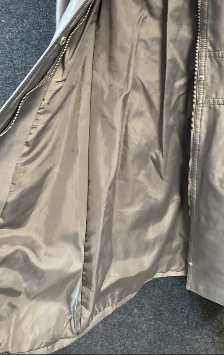 Kenneth Cole New York Women's Cotton Sateen Trench Coat Jacket Chrome NWT Sz XS