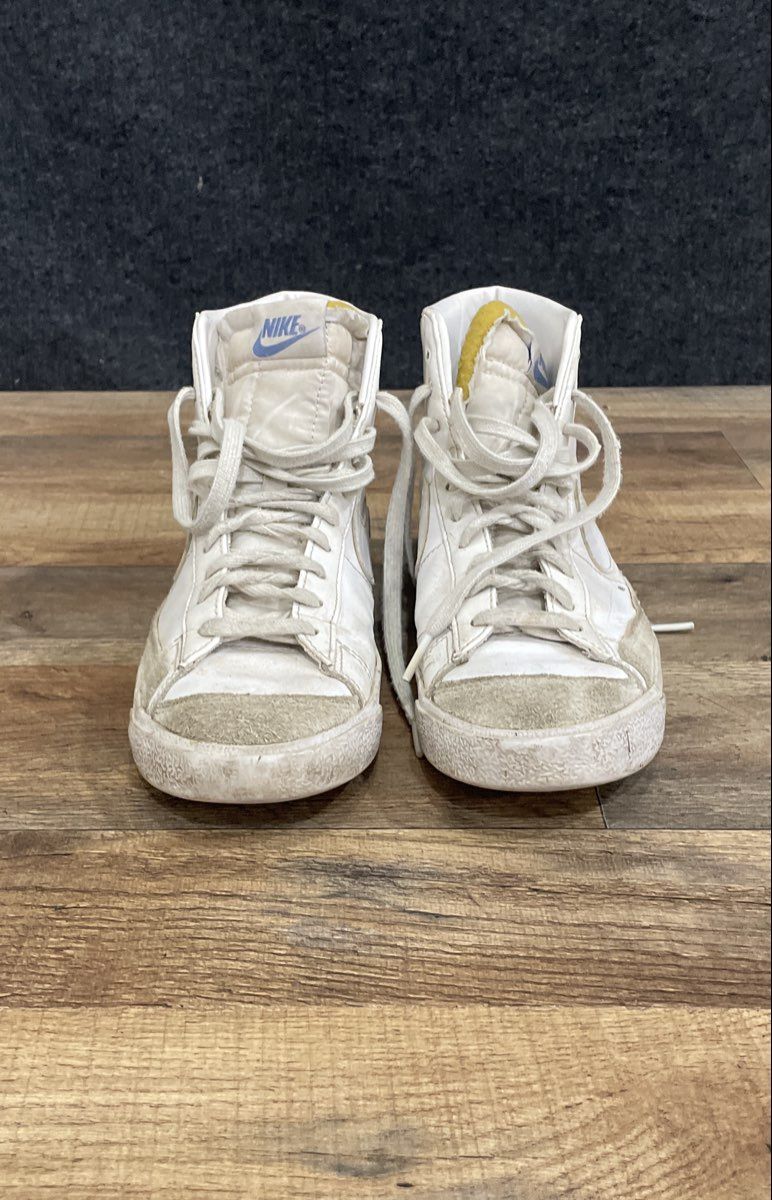 Nike Blazer Mid '77 Vintage White Blue High Top Sneakers Women's Size 7.5