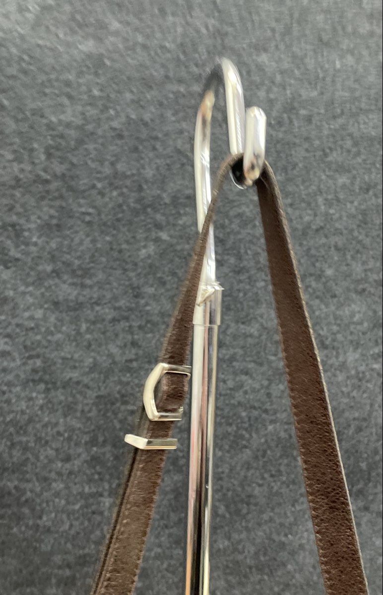 The Trend Brown Leather Shoulder Bag Crossbody Made in Italy Buckle Detail