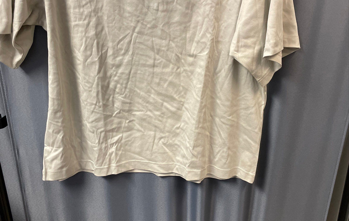 Adidas Men's Loose Fit T-Shirt Beige Wonder Alumina Short Sleeve NWT Sz M