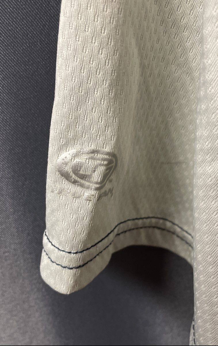 True Fan MLB Men's New York Yankees Baseball Jersey Cream Button Up Sz L 42-44