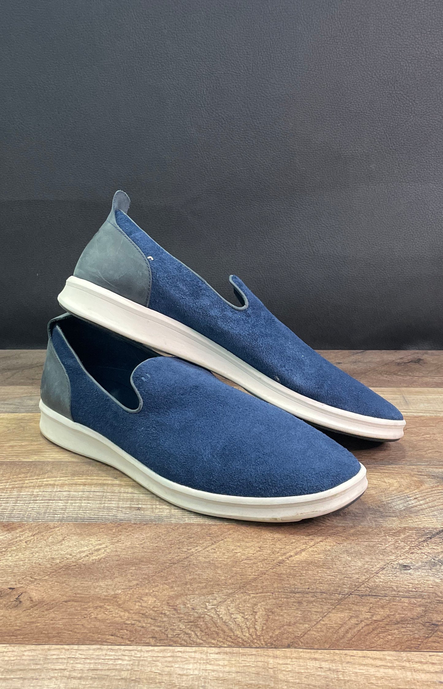 UGG Henrick Navy Blue Suede Slip-On Loafers Men's Size 13
