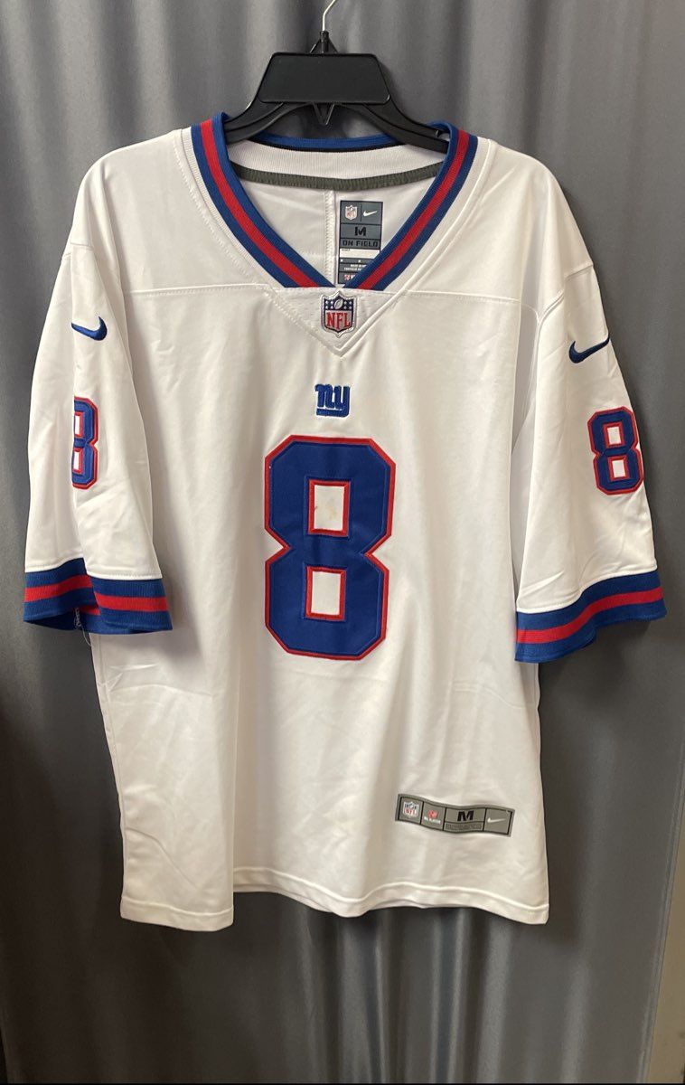 Nike Men's NY Giants Daniel Jones #8 White On Field Football Jersey Size M