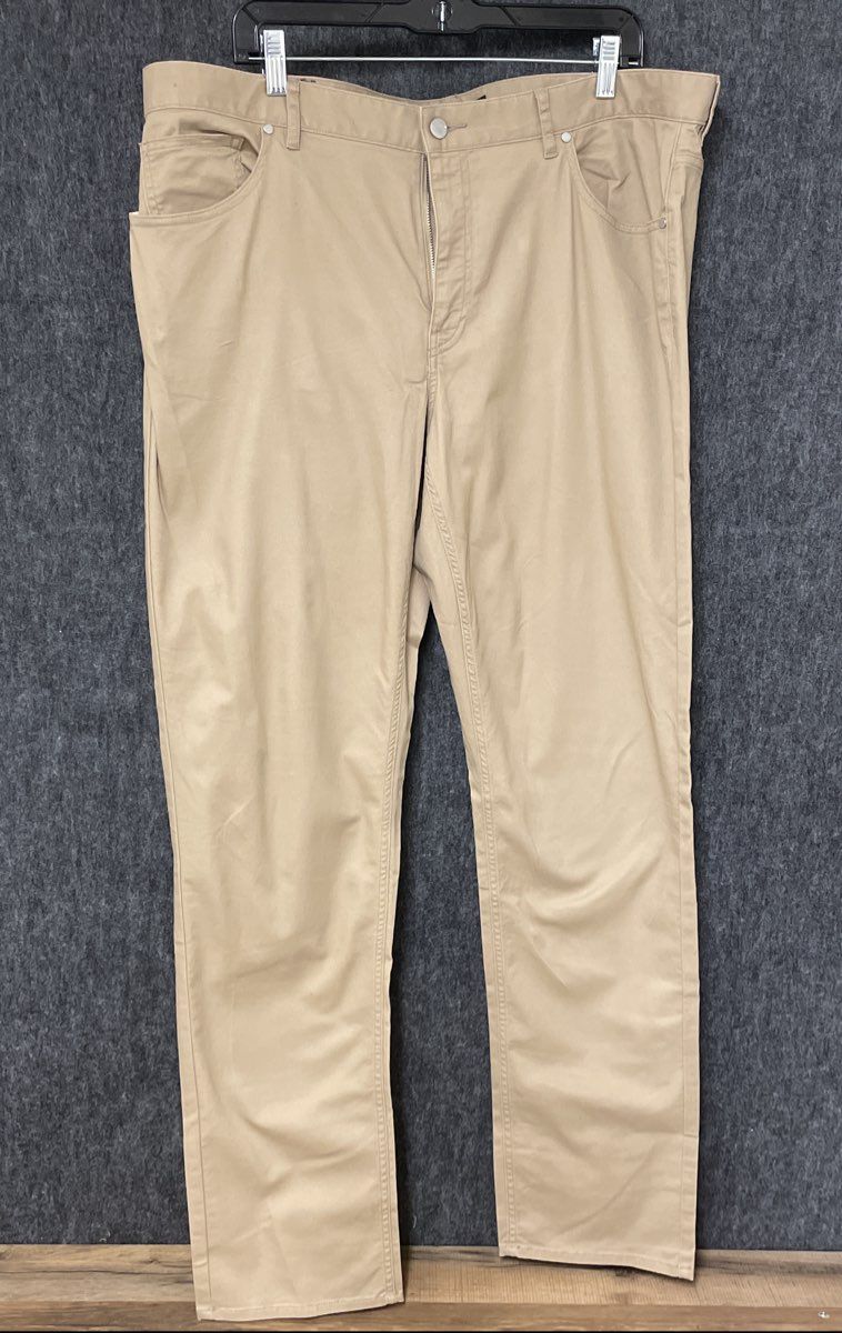 Michael Kors Men's Tan Stretch Chino 5-Pocket Cotton Trousers Pants Sz 38x34