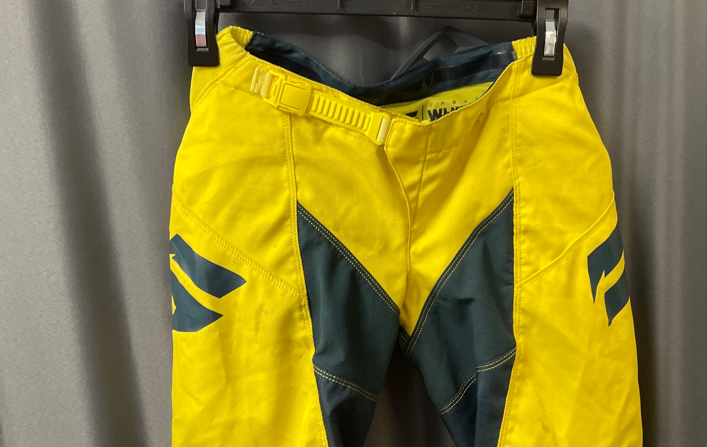Shift Whit3 Label Motocross Moto Pants Yellow Blue Racing Dirt Bike Sz 26