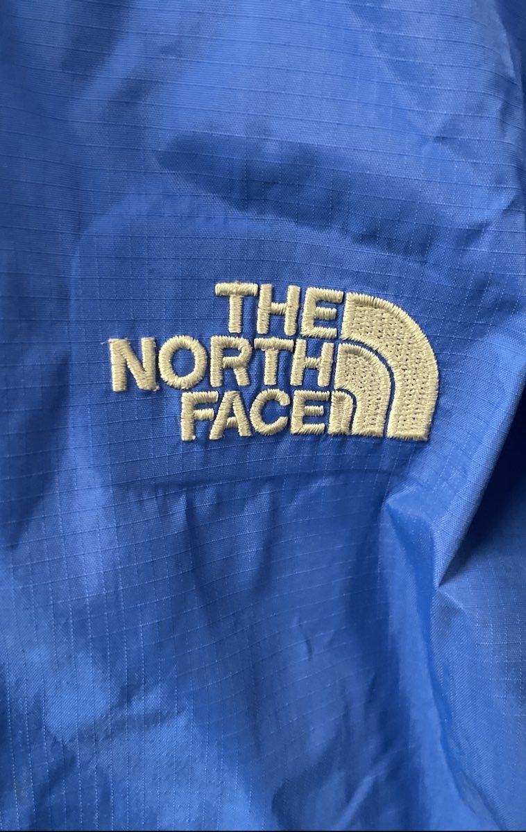The North Face Men's Blue Windbreaker Jacket Full Zip Hooded Mesh Lined Sz S