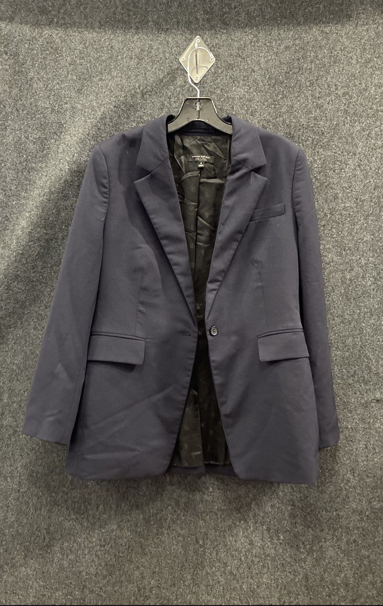 Banana Republic Women's Navy Blue Italian Marzotto Fabbrica Alta Blazer Size 8