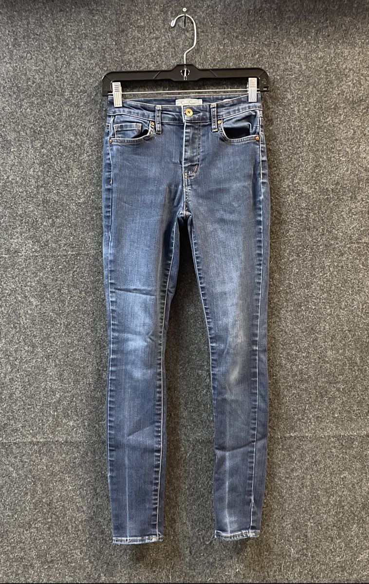 Jessica Simpson Women's Blue Curvy High Rise Skinny Jeans Size 25