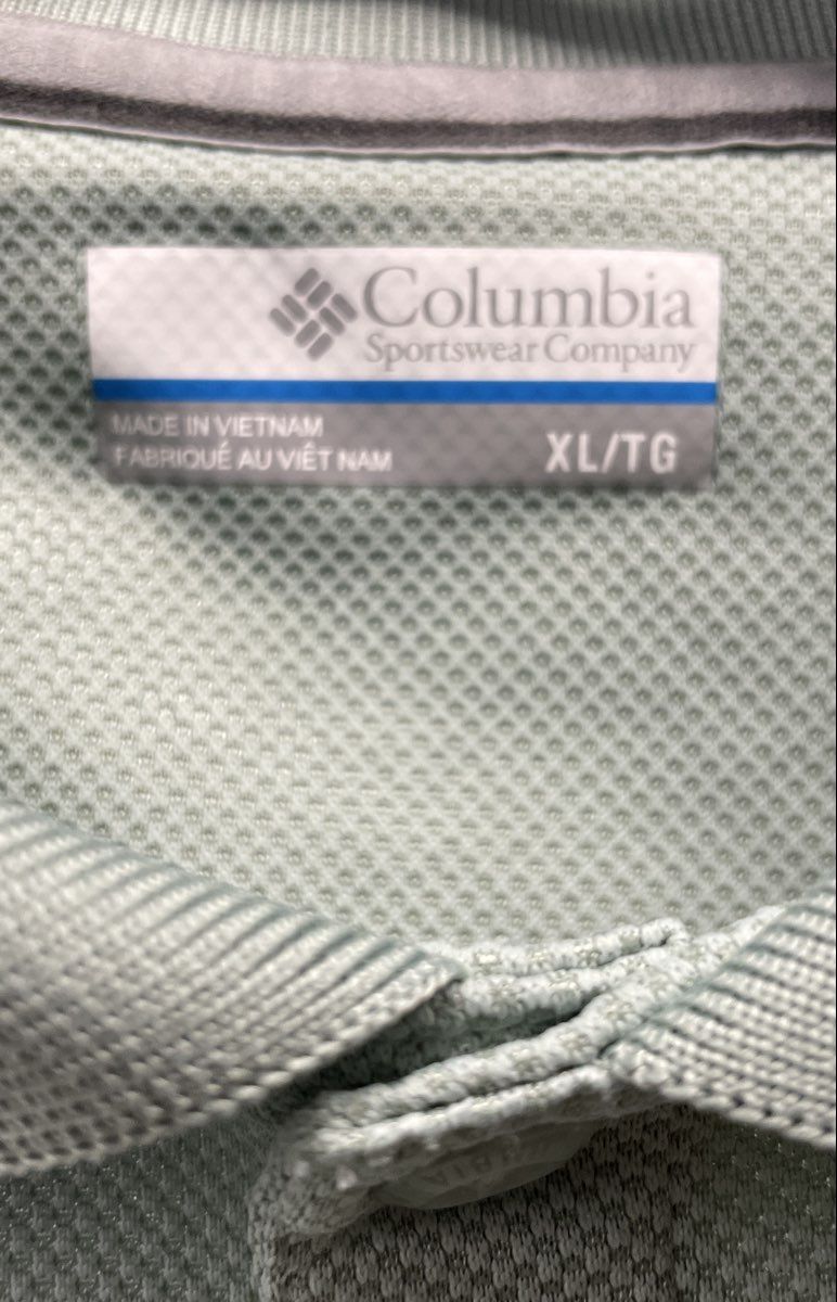 Columbia Men's Utility Short Sleeve Polo Shirt Lot of 2 Blue Green Sz XL