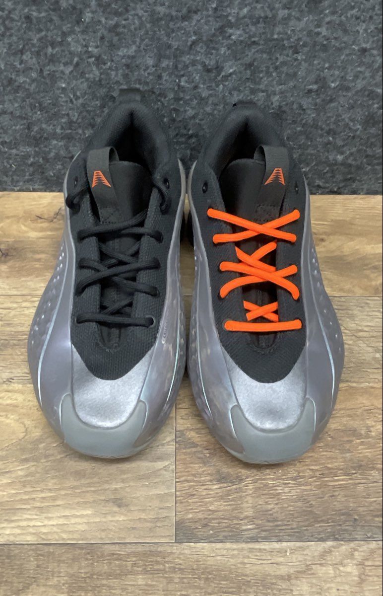 Adidas AE 1 Low Mural Metallic Silver Solar Orange Basketball Shoes Size 5.5