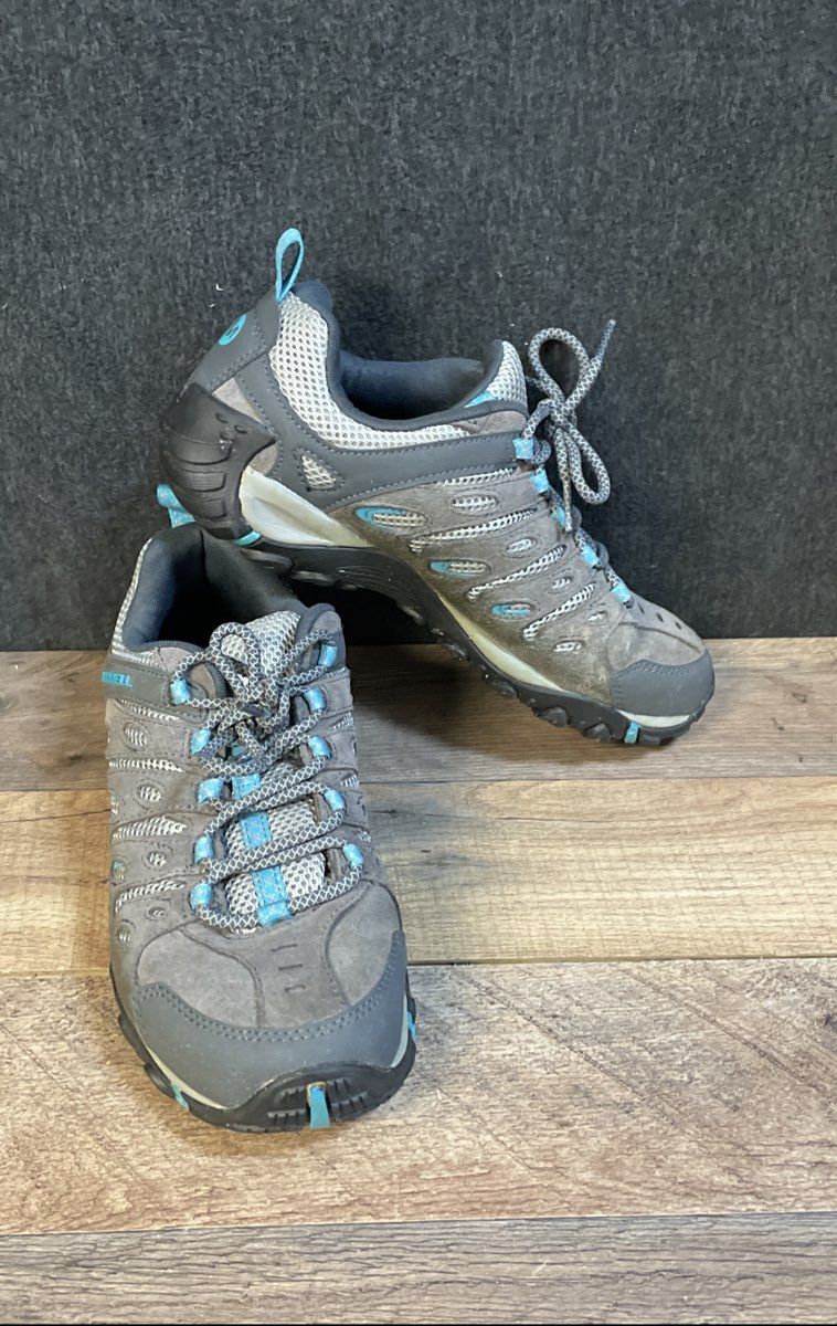 Merrell Siren Edge Q2 Gray Turquoise Women's Hiking Shoes Size 8