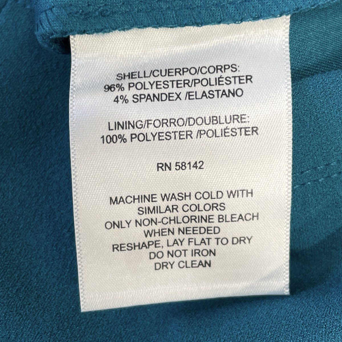 Maggy London Petite Women's Teal Short Puff Sleeve V-Neck Sheath Dress Sz 6P