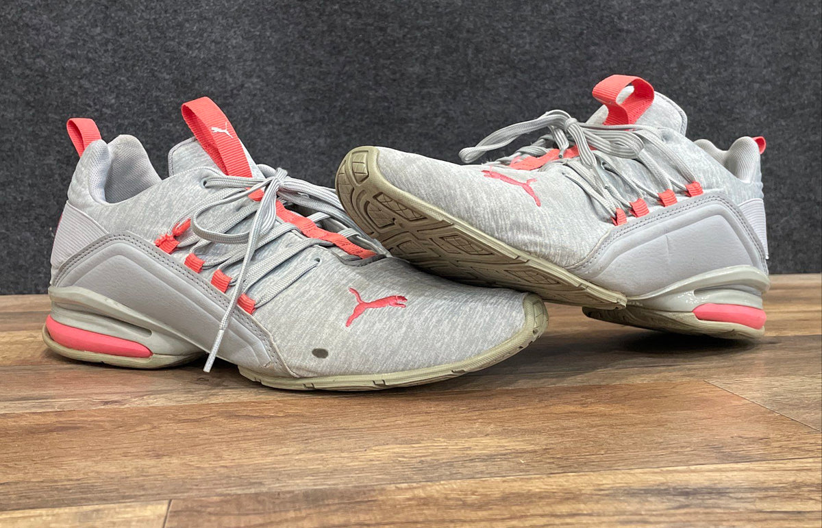 Puma Cell Vive Clean Grey Pink Women's Running Shoes Size 11