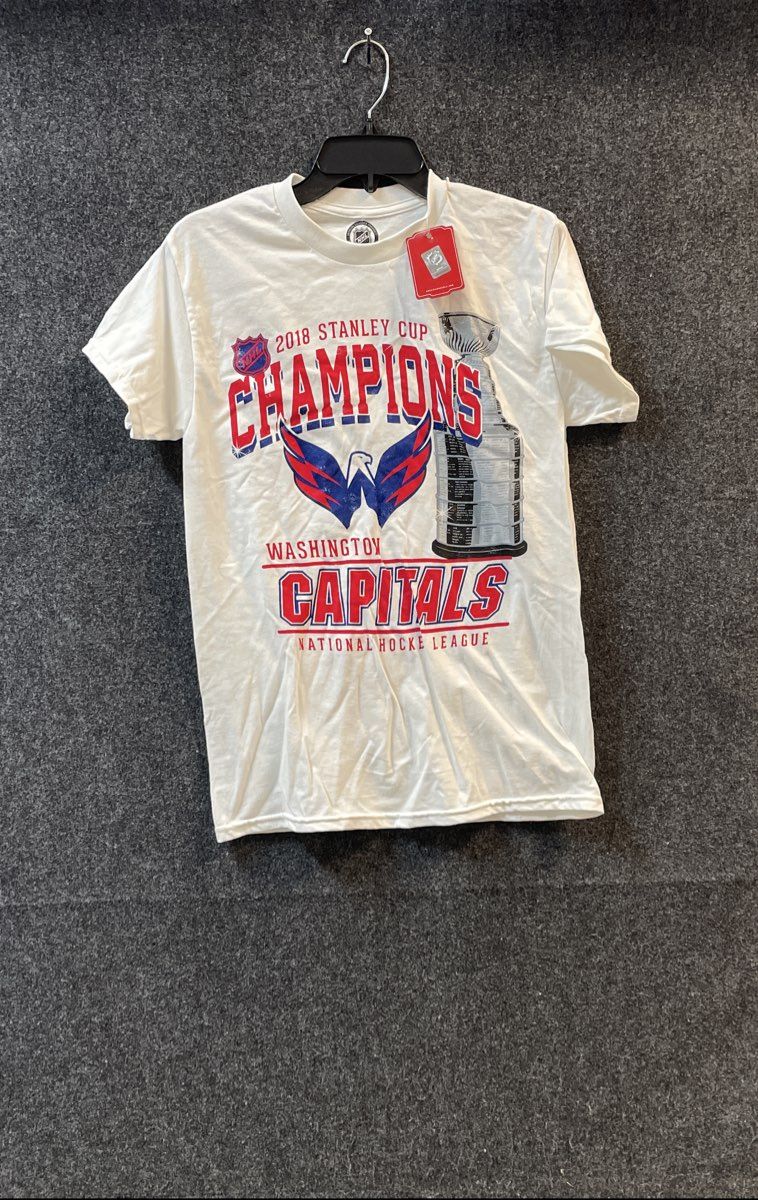 American Needle Men's Washington Capitals 2018 Stanley Cup Champions Tee S NWT