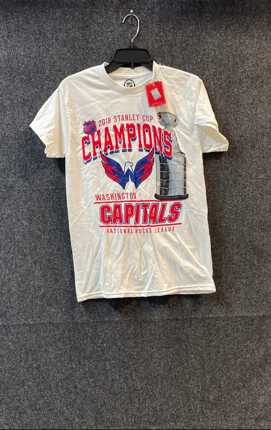 American Needle Men's Washington Capitals 2018 Stanley Cup Champions Tee S NWT