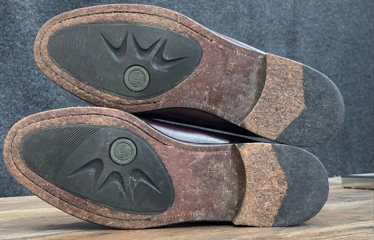 G.H. Bass & Co. Brown Leather Tassel Kiltie Loafers Dress Shoes Size 12