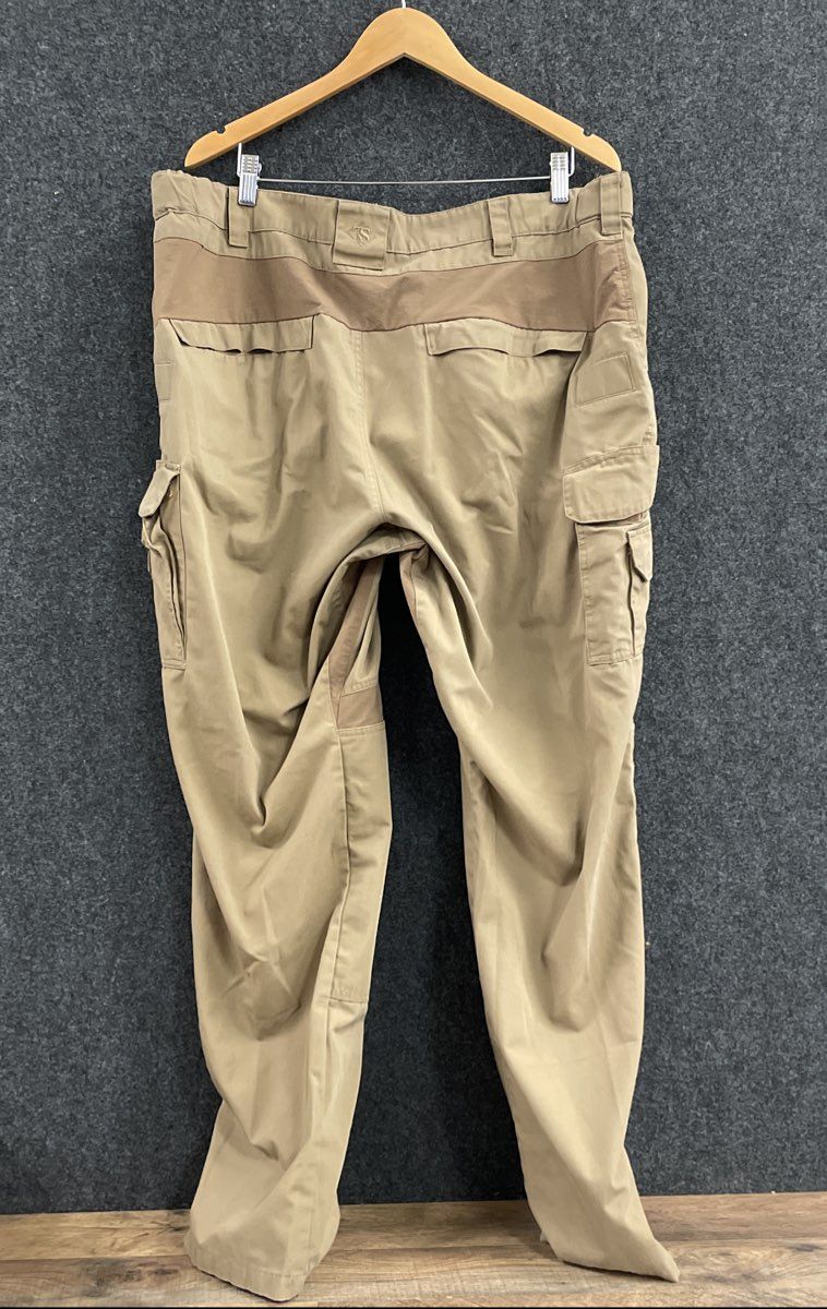 TRU-SPEC Men's Khaki Tactical Cargo Pants Ripstop Multi-Pocket Size 42x34