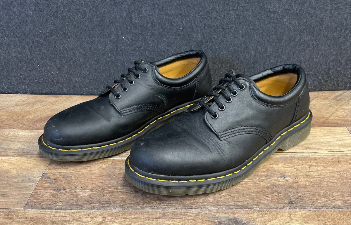 Dr. Martens 8053 Black 5-Eye Padded Collar Shoes Men's Size 10