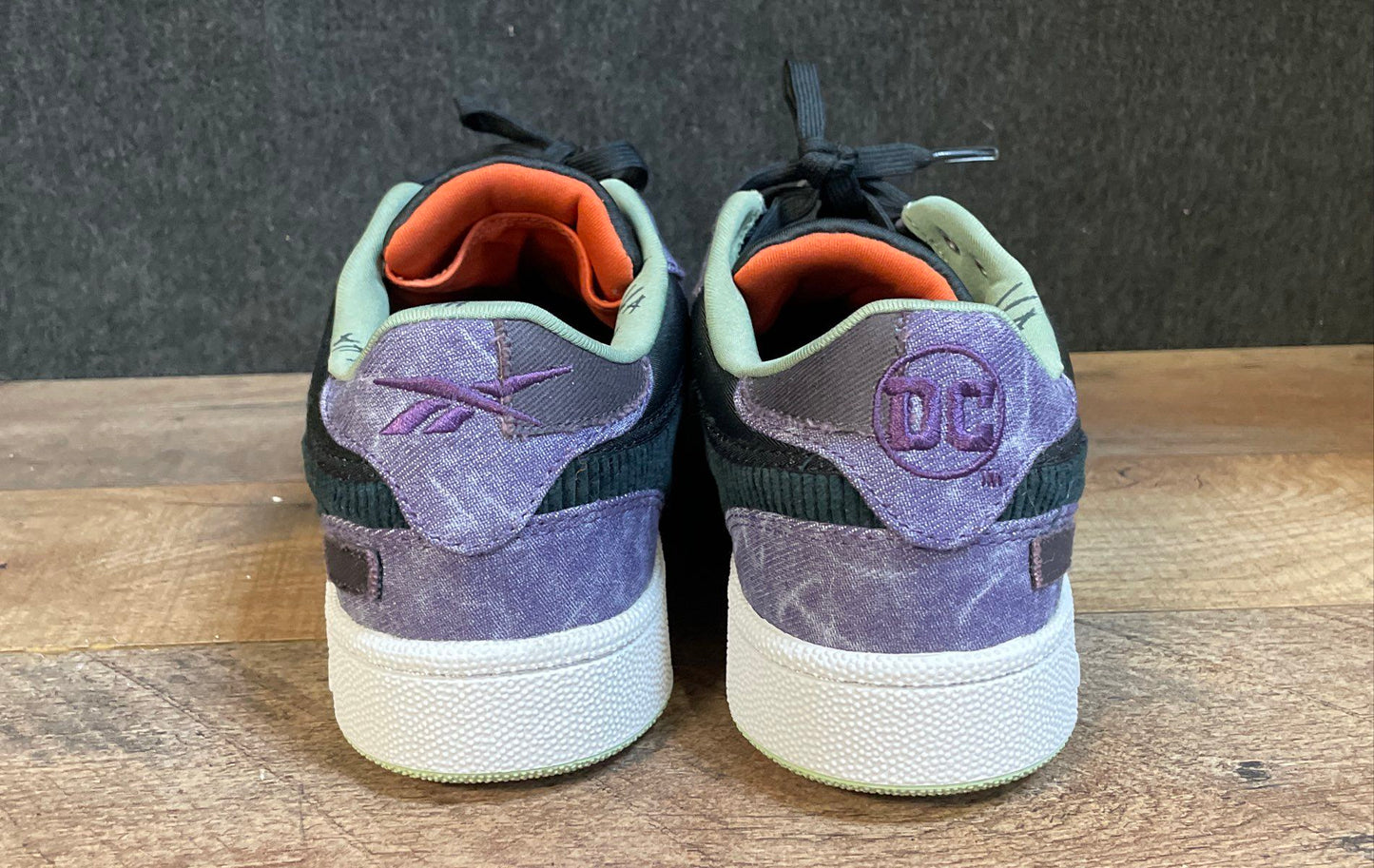 Reebok Club C 85 The Joker Purple Black Low Top Sneakers Size 8.5