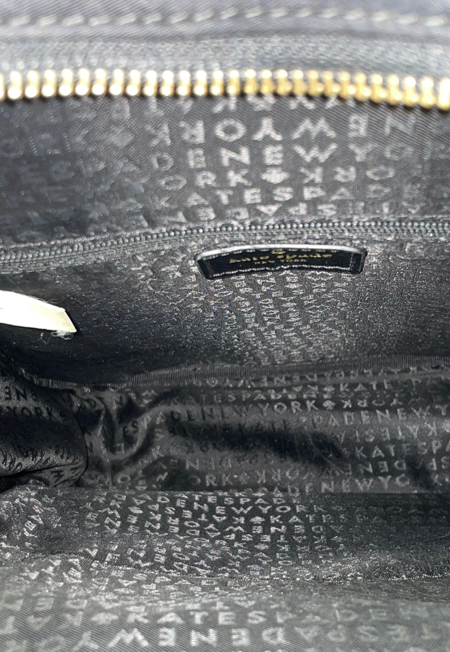 Kate Spade New York Black Nylon Small Backpack Bag Gold Hardware