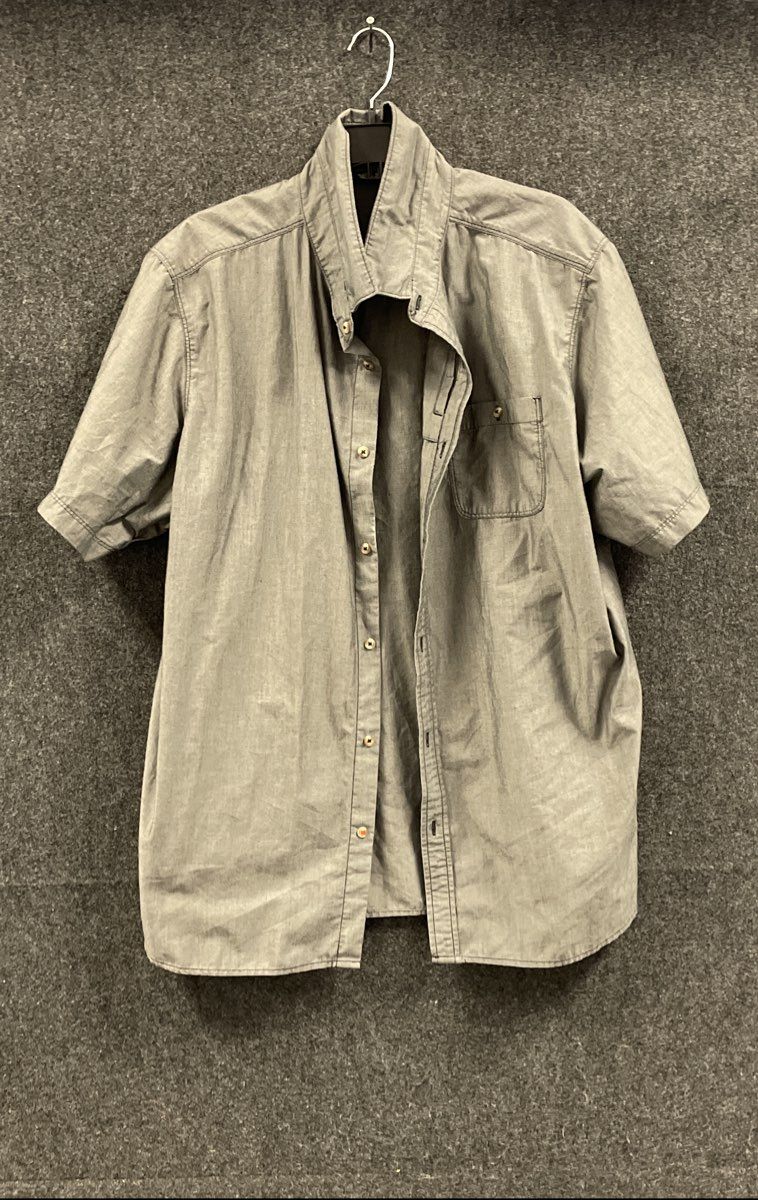 The North Face Men's Grey Short Sleeve Button Up Pocket Shirt Size XXL