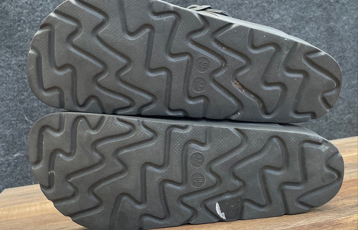Unbranded Black Double Strap Buckle EVA Foam Slide Sandals Women's Size 10