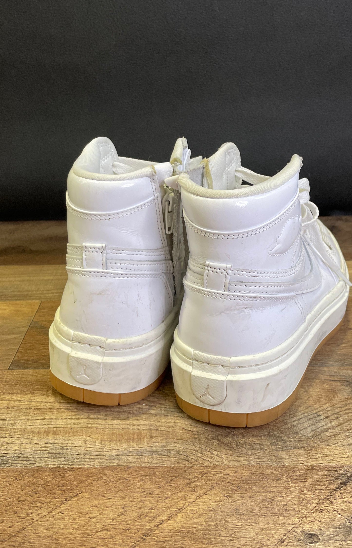 Nike Air Jordan 1 Elevate High White Gum Side Zip Women's Size 6.5