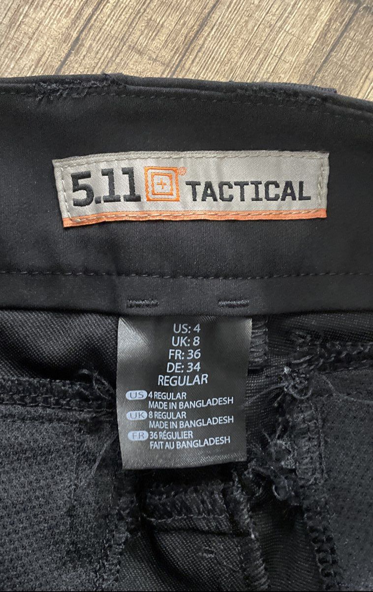 5.11 Tactical Women's Black Cargo Tactical Pants Sz 4 Regular