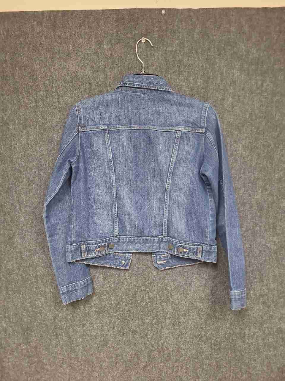 Banana Republic Women's Blue Stretch Denim Trucker Jacket Size S