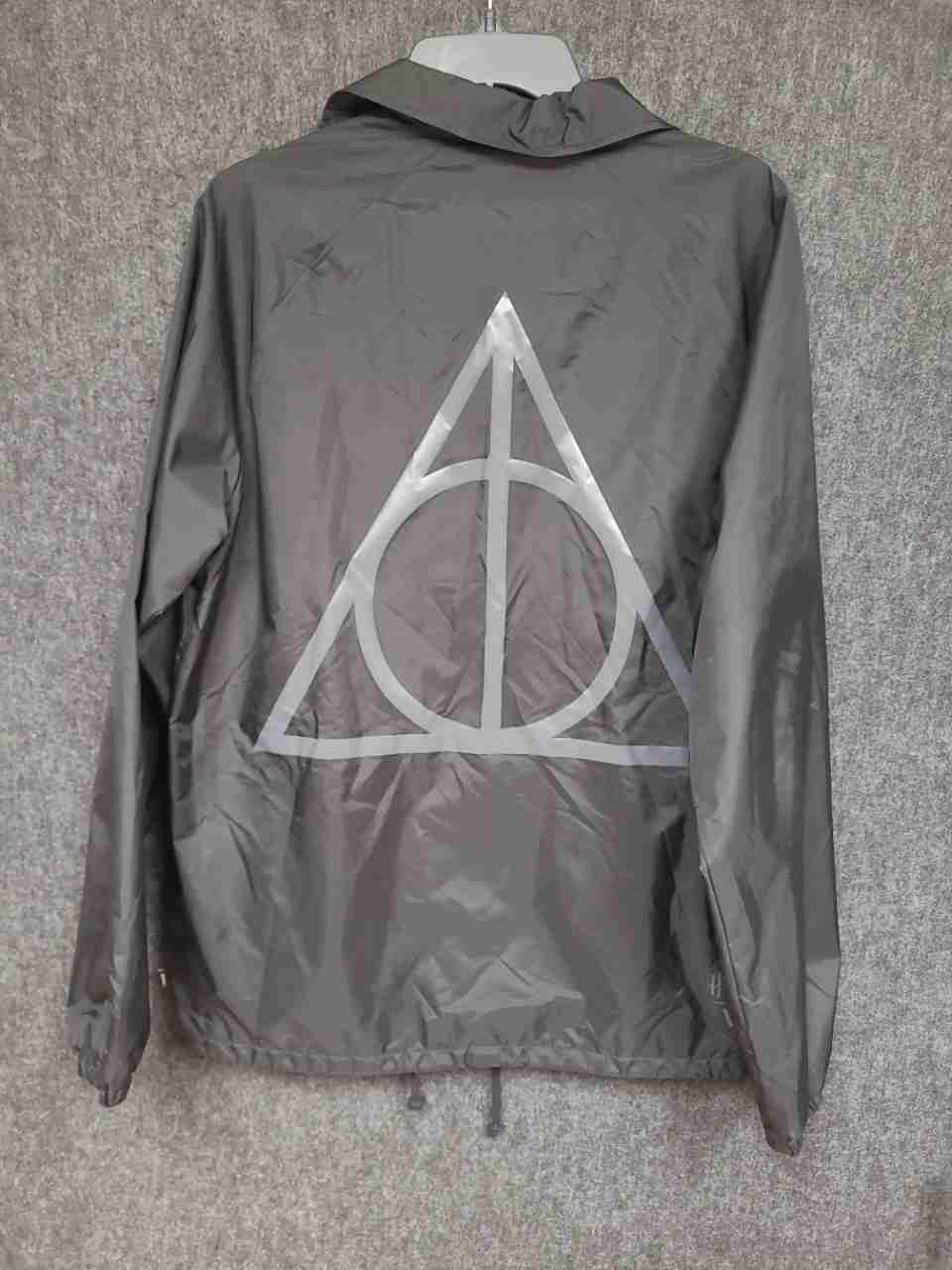 Vans x Harry Potter Men's Black Deathly Hallows Torrey Coach Jacket Sz M