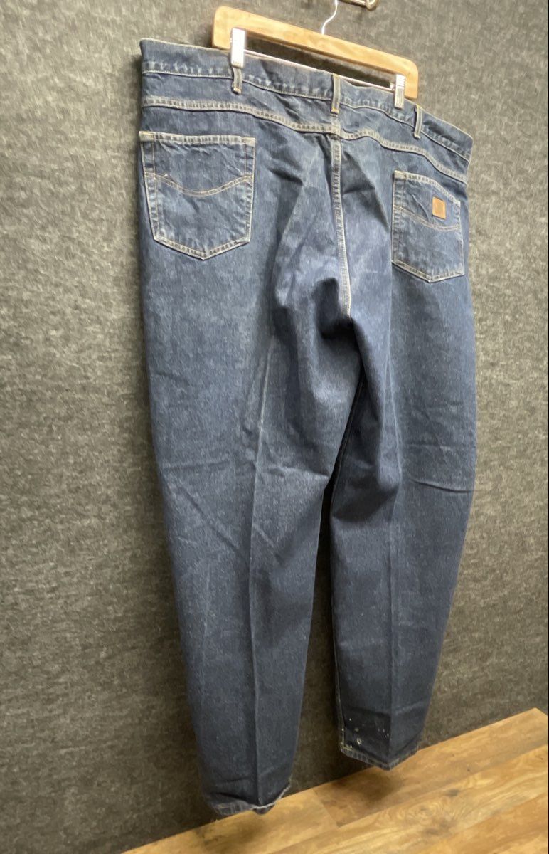 Vintage 00s Carhartt Men's B17 HDK Relaxed Tapered Denim Jeans Blue Sz 50x32