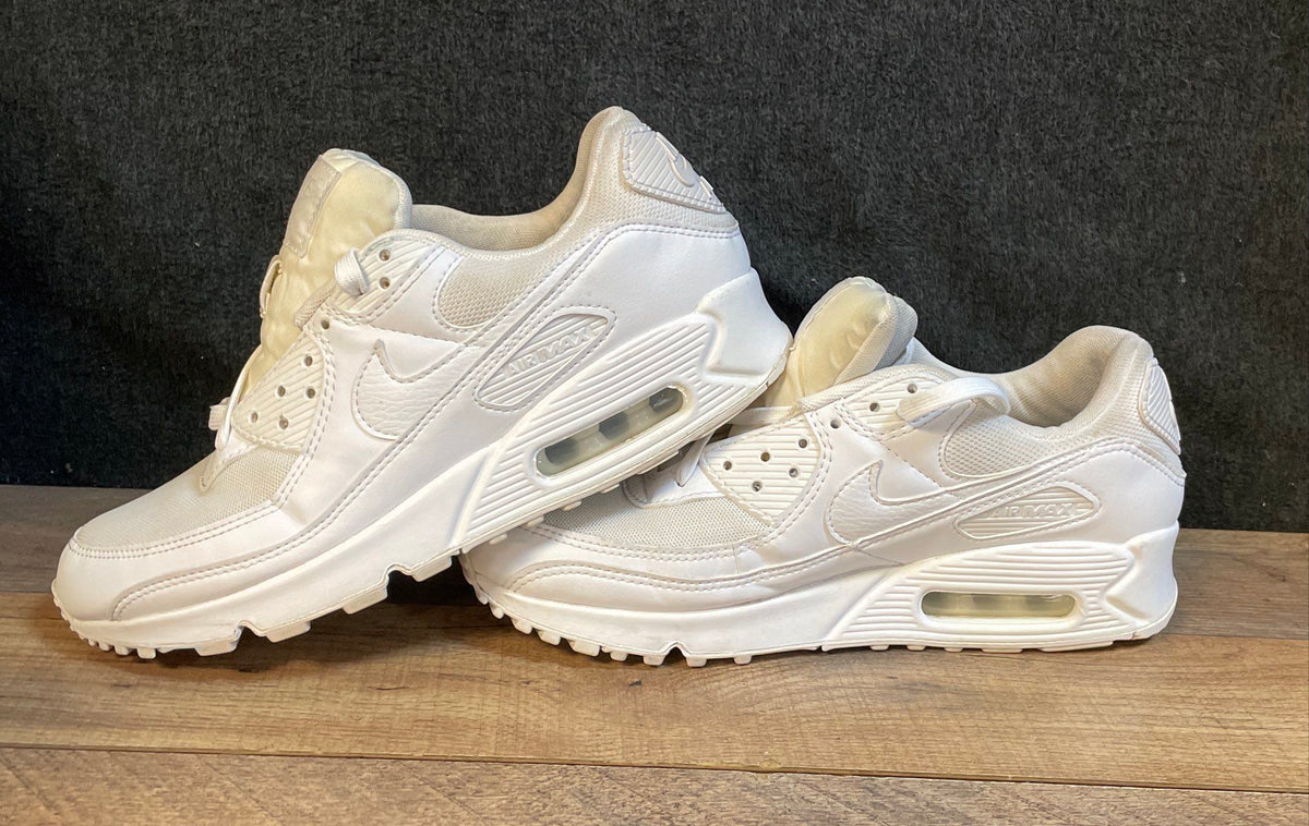 Nike Air Max 90 Next Nature Triple White Women's Sneakers Size 9.5