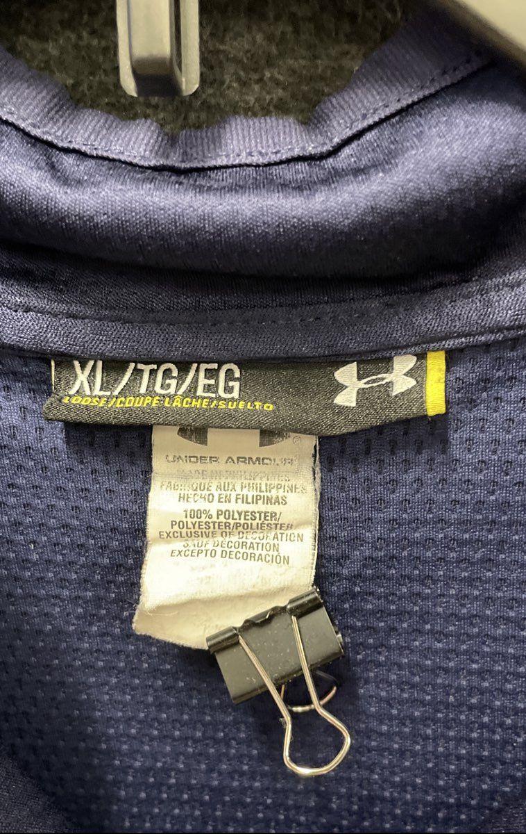 Under Armour Men's Miller Lite Beer Logo 1/4 Zip Pullover Jacket Navy XL