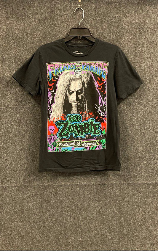 Rob Zombie Freaks Of Parade 2024 Tour Black T-Shirt Men's Size Small
