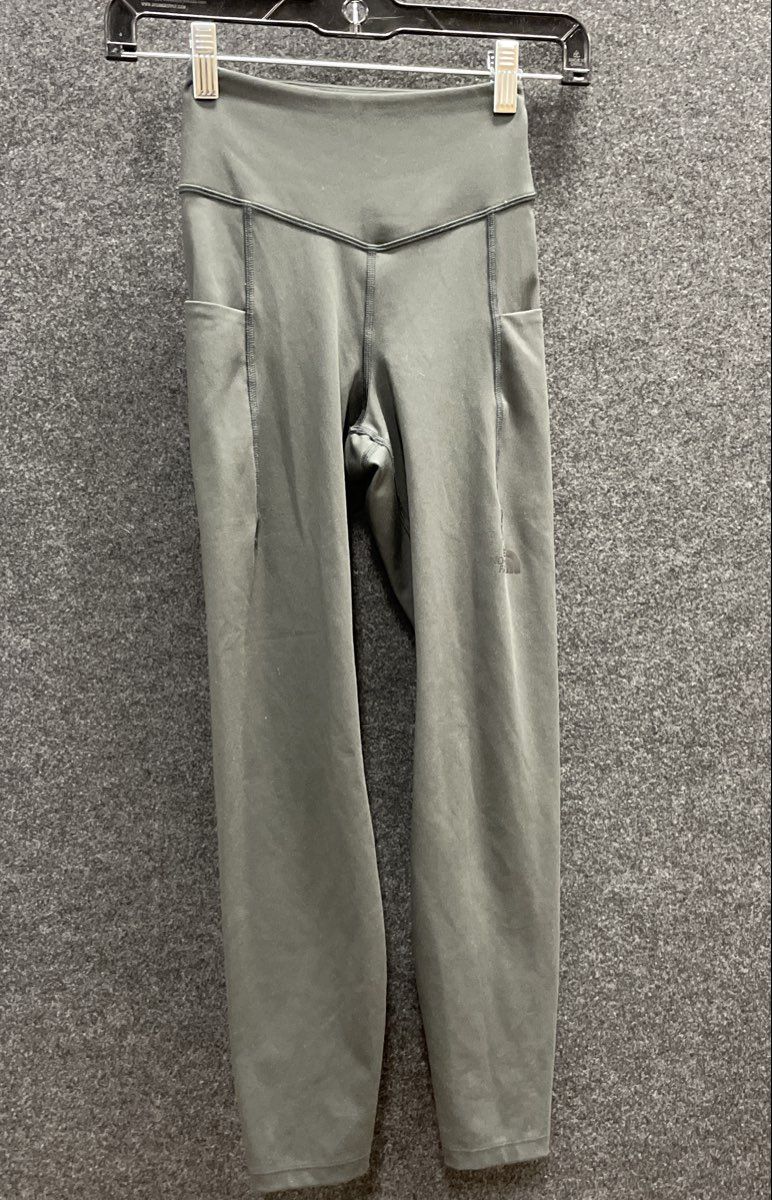 The North Face Women's High Rise Activewear Leggings Olive Pockets Sz XS