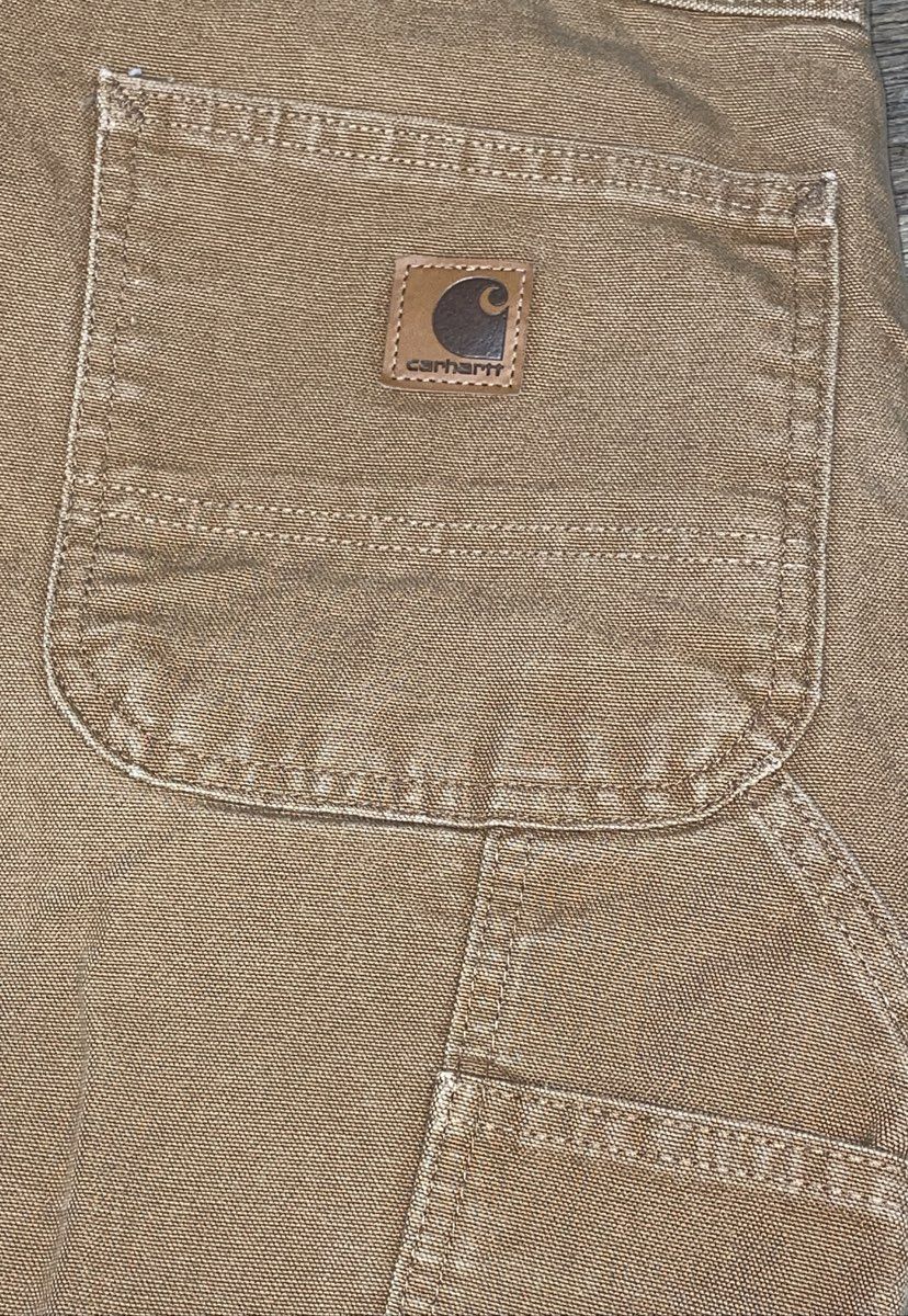 Carhartt Men's B11 Brown Washed Duck Original Dungaree Fit Work Pants Sz 42x30