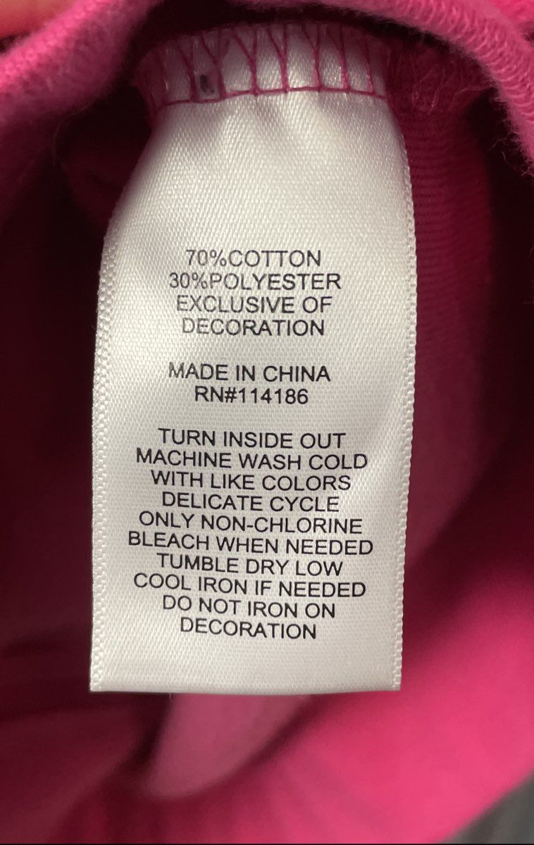 Juicy Couture Women's Pink Velour Zip-Up Hoodie Glitter Back Graphic Sz M