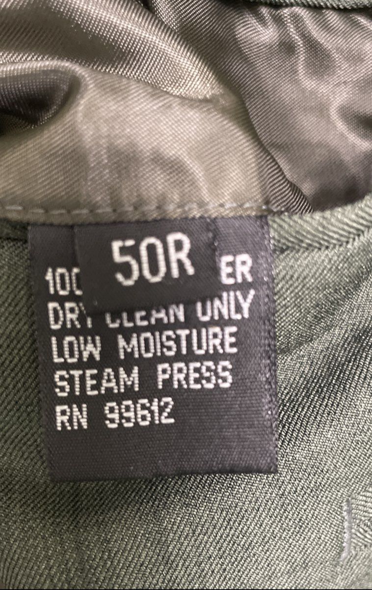 Zacchi Men's Olive Green Military Style Sport Coat Blazer Epaulets Sz 50R