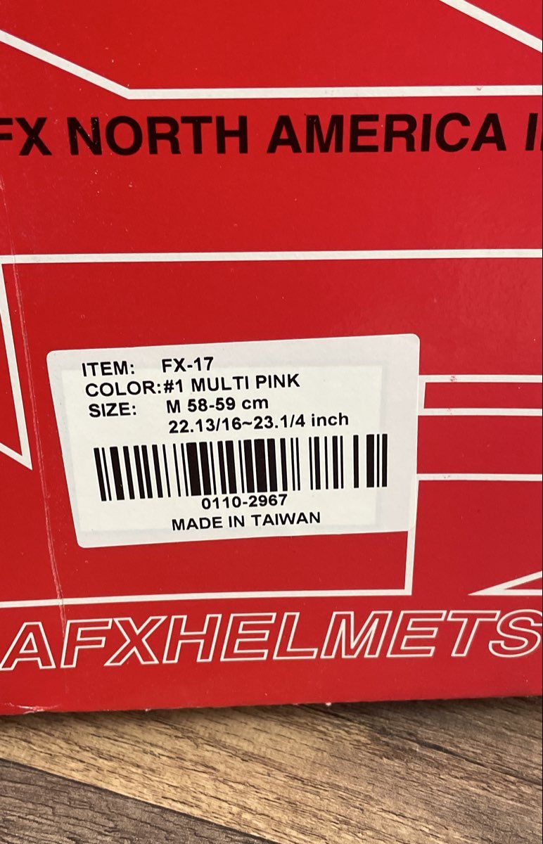AFX FX-17 Motorcycle Helmet Multi Pink Size Medium New In Box Motocross ATV
