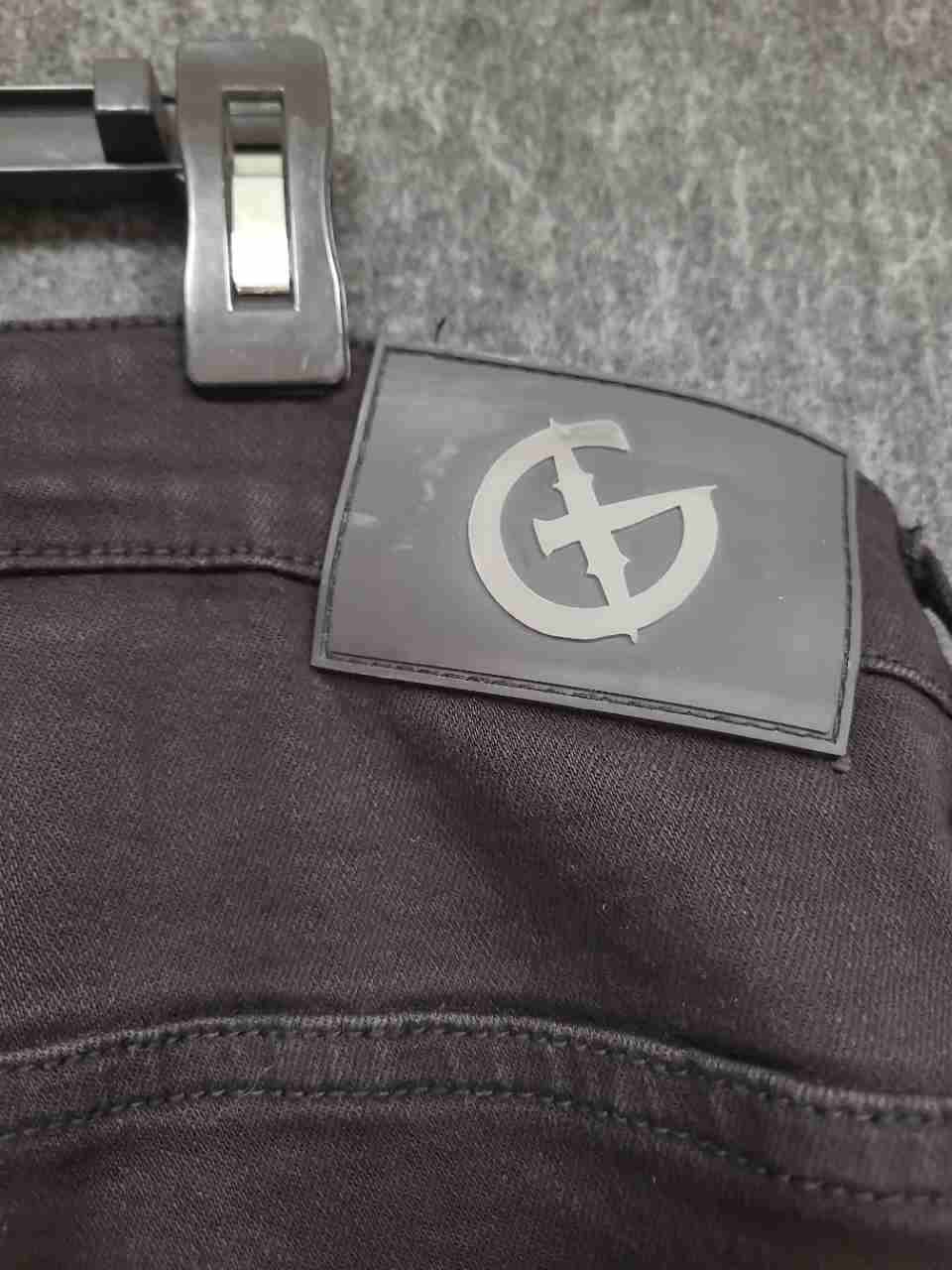 Gala Men's Black Tactical Multi-Pocket Acid Wash Cargo Denim Shorts Size 38