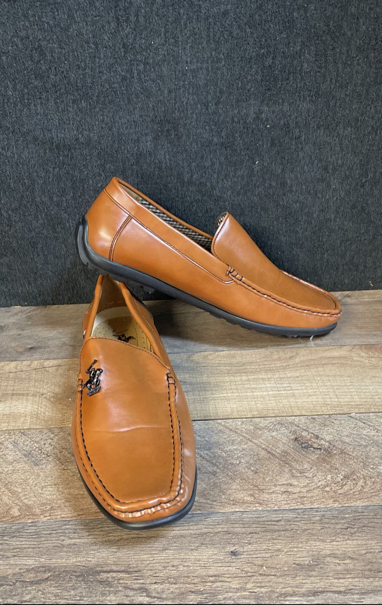 Beverly Hills Polo Club Columbus Brown Men's Casual Driving Loafers Size 10