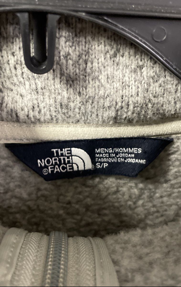 The North Face Men's Gray Heather 1/4 Zip Sweater Fleece Pullover Jacket Sz S